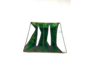Abstract Enamel Coin Dish