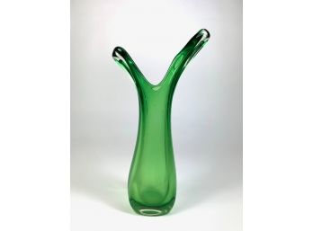 Vintage Swung Art Glass Vase