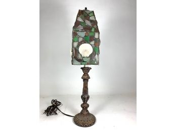 Custom Leaded Sea Glass Lamp