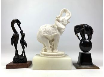 Lot Of 3 Animal Sculptures