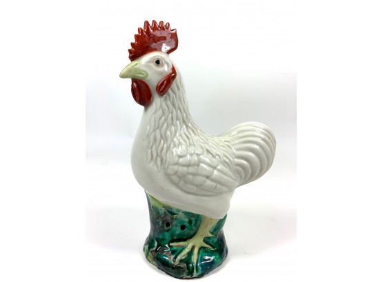 Glazed Pottery Rooster