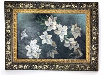 Antique Oil Flower Painting