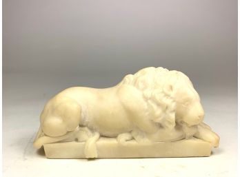 Small Marble Lion Sculpture