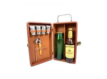 Vintage Liquor Leather Travel Case