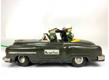 1950s Line Mar Japanese Tin Military Police Toy