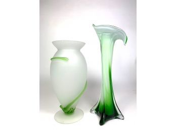 Blown Glass Vase & Jack In The Pulpit Vase