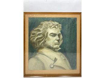 Original Beethoven Oil Painting By Natalie Walters 1939
