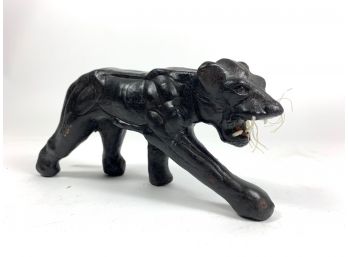 Vintage 1950s Leather Panther