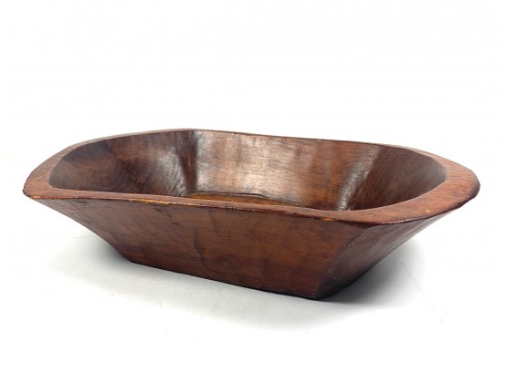 Antique Hand-Carved Fruit/Console Bowl