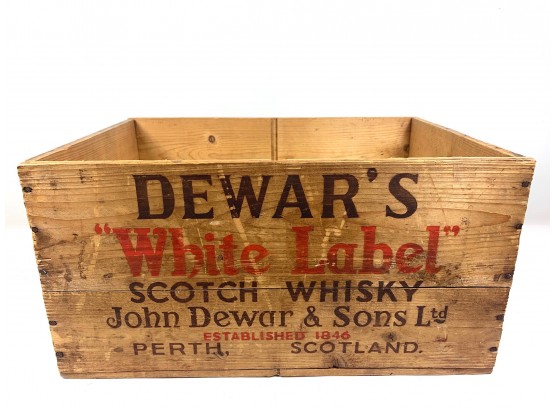 Antique Dewar's Scotch Crate