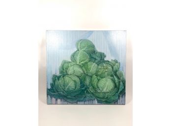 Original Virginia Greenleaf Acrylic On Canvas Titled 'Cabbage Shrine'