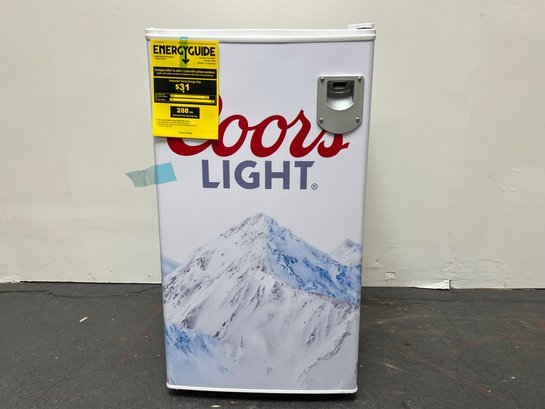 Coors 3.2  Refrigerator For The Man Cave Never Used 32' Tall Orig Retail Over $300.00 New Just Opened Box
