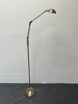 Brass Double Adjustable Led MCM Style Floor Lamp