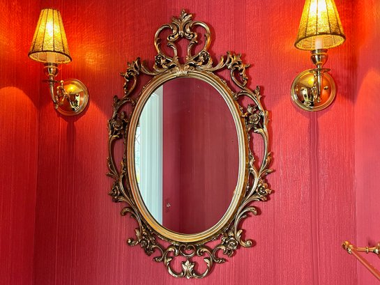 Ornate Gold Gilt Framed Mirror
