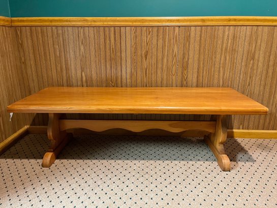 Low Wooden Bench