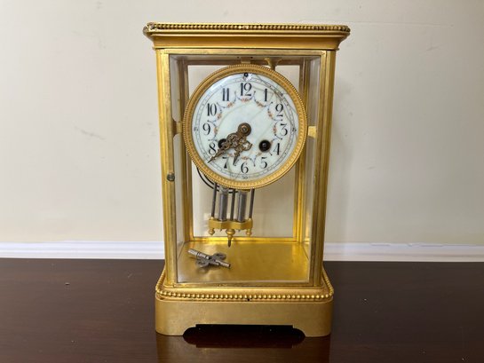 Vintage Brass Anniversary Clock