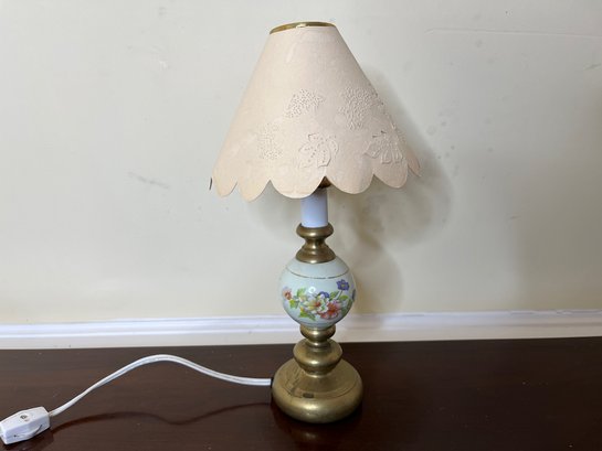 Petite Lamp With Floral Design