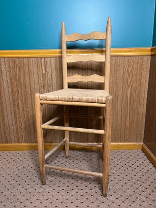 Ladder Back Rush Seat Barstool