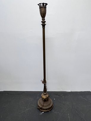 Vintage Torchiere Style Floor Lamp