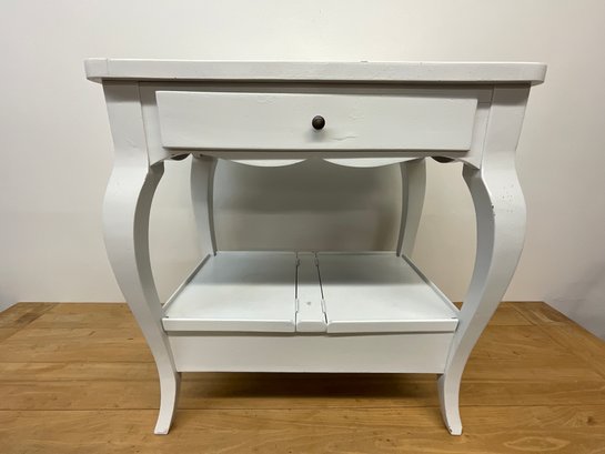 White Painted Side Table 1of 2