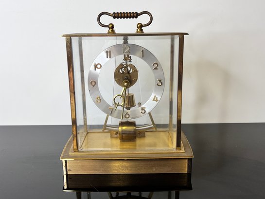 Kleninger & Obergfel Brass Anniversary Clock Made In Western Germany
