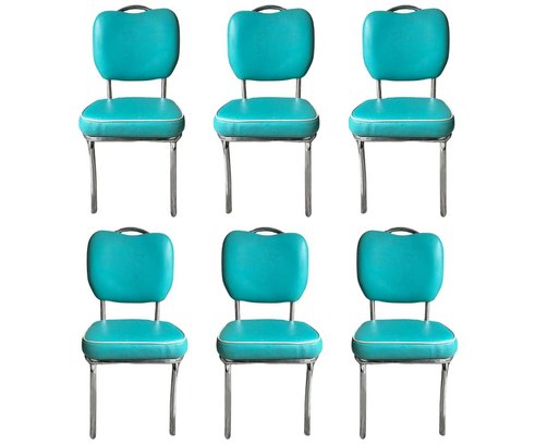 MCM Turquoise Dinette Chairs
