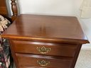 Pair Of Nightstands With Two Drawers, Bottom Drawer Is A Double 24.5 X 16 X 26