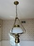 Ceiling Mounting Brass Hurricane Chandelier 16 X 24 Adjustable By Chain