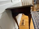 Console Table Queen Anne Legs Mahogany 2 Drawers 52 X 16 X 28