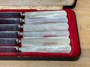 Fruit Knife Set In Box Mother Of Pearl Handles