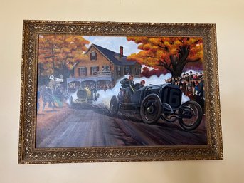 Ornate Framed Motorcar Art By Dietrich