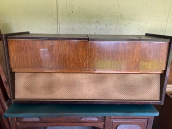 Grundig Record Player And Radio Console