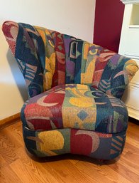 Mid Century Vladimir Kagan Style Fan Club Side Chair