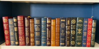 Collection Of Leather Covered Books