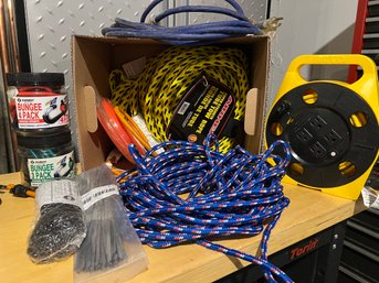 Rope, Bungees, Extensions Cord And More!
