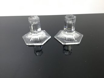Louis Comfort Tiffany  Collection Pr Of Tiffany And Company Crystal Candle Holders Send