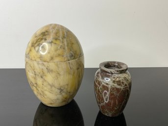 Marble Egg And Vase