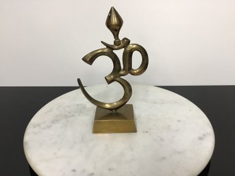 Brass Hindu Om Statue