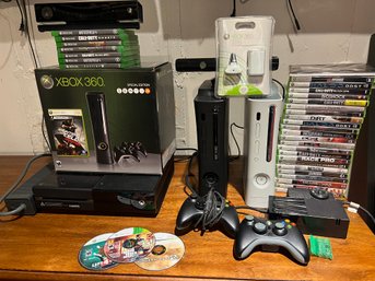 Xbox Bundle! Three Systems And Tons Of Games In Cases