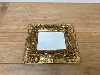 Small Ornate Gold Mirror Made In Italy