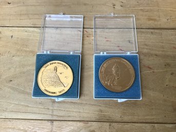 Two Historic Coins Or Medals