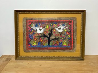 Framed Colorful Mexican Folk Art