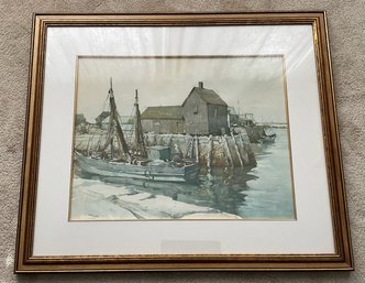 Local Scene Watercolor Framed Art