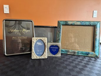 3 8x10 Picture Frames, 2 Silver Plated Small Frames