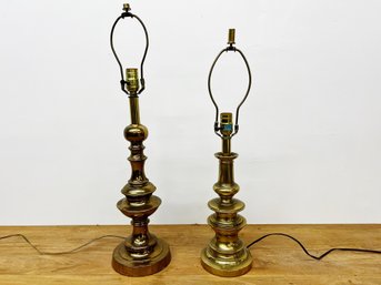 Two Complimentary Cast Table Lamps