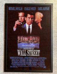 Framed Movie Poster - Wall Street 1987