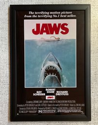 Framed Movie Poster - Jaws 1975