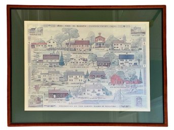 Framed Art Of Historic Buildings In Darien CT