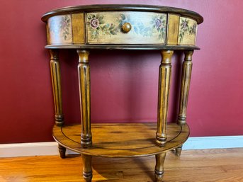 Demi Lune Entry Table ~ Vintage. Originally Purchased At Fortunoff