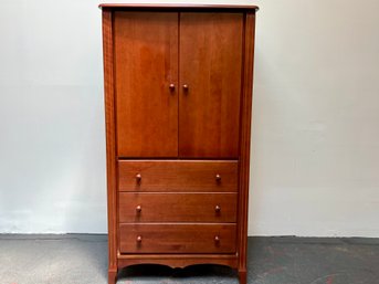 EG Armoire Made In Canada Double Door Wardrobe Over A 3 Drawer Base